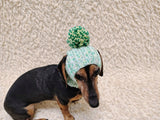 Knitted Dog Hat for Small Medium Dogs, Warm Puppy Hood, Winter Pet Balaclava, Dog Snood to Keep Ears Warm, Small Dog Winter Clothes, Cute Pet Gift