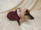 Sweatshirt winter coat for dogs, jumper for dachshunds, hoodies for pets