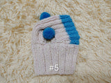 Double Pom Pom Dog Hat — Warm Wool Blend Winter Accessory