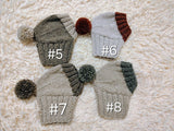 Alpaca Wool Dog Hat With Pompom