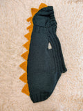 Dachshund hoodie dinosaur knitted animal clothes for pets, dog Halloween outfit Costume