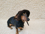 Cowboy Panama hat for dogs, summer cap dachshund, sun protection with open ears panama pet outfit apparel lover gift