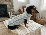 Handmade Cable Knit Dachshund Sweater | Warm Dog Clothes
