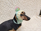 Knitted Dog Hat for Small Medium Dogs, Warm Puppy Hood, Winter Pet Balaclava, Dog Snood to Keep Ears Warm, Small Dog Winter Clothes, Cute Pet Gift