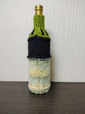 Spider & Pumpkin Halloween Wine Bottle Cozy | Knit Holiday Decor