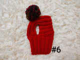 Dog Snood with Pom Pom, Knitted Dog Balaclava, Winter Dog Hat for Small Dogs, Puppy Snood, Dachshund Outfit, Pet Gift, Warm Dog Clothes