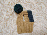 Winter Knitted Hat for Dachshund with Open Ears,Dog Hat for Photoshoot