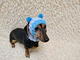 Double Pom Pom Dog Hat — Warm Wool Blend Winter Accessory