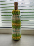 Handmade Knit Wine Bottle Cover | Cozy Fair Isle Sweater for 750ml Wine Bottle | Rustic Holiday Table Decor & Unique Wine Lover Gift