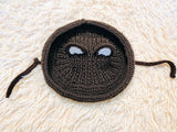 Bear Summer sun hat dogs with holes for ears. Hand knitted sun cap dachshund. Stylish Pet Photo Props and Gift Dog Moms