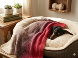 Handmade knitted wool blanket for dog, cat, dachshund, cozy warm pet wool blanket, knitted blanket for dogs or cats