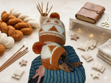 Christmas Outfit Beanies for Dogs and Cats with Matching Owner's Beanies,Dachshund and Me Matching Beanies,Mom and Pet Hat