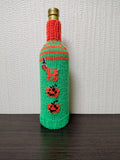 Knit Halloween Wine Bottle Cover | Pumpkin Kitchen Decor