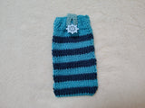 Handmade Knit Nautical Phone Case - Summer Vibes Collection-Nautical Striped Knit Phone Sleeve -Cute Coastal Phone Pouch