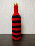 Handmade Knitted Wine Bottle Cover with Cable Stitch – Aesthetic Gift Decor