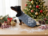 Christmas sweater with snowflake for dogs, sweater snowflake for dog, christmas sweater with snowflake for little dachshund
