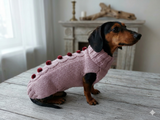 Festive jumper with pom-poms for pets, sweater with pom-poms for dogs
