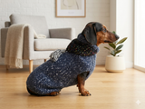 Mohair hoodie for pet super warm winter sweater with hood for dog