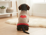 Heart Pet Clothes, Heart Dog Jumper, Gift for Pet Lovers