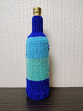 Knit Coastal Wine Bottle Sweaters | Starfish & Fish Sea Theme Decor