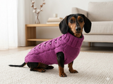 Pet clothes dog jumper with beads,holiday dog clothes,gift for pets ,Classic Aran Knit Dog Sweater,Knitted jumper for dog, sweater dachshund