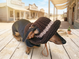 Cowboy Panama hat for dogs, summer cap dachshund, sun protection with open ears panama pet outfit apparel lover gift