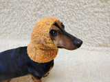 14 color Dog Hat Alpaca Tweed Striped, Knitted Set Warm Pet Clothes outfit apparel, Closed Ear Cap for Dachshunds beanie