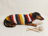 Multi color pet clothes striped dog sweater