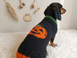 Halloween clothes for pets-halloween pumpkin sweater for dog-halloween holiday sweater for dogs-pumpkin sweater halloween gift