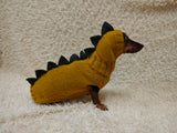 Dinosaur Sweater for Dogs – Cozy Winter Pet Costume with Dinosaur Spikes