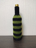 Handmade Knitted Wine Bottle Cover with Cable Stitch – Aesthetic Gift Decor