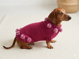 Christmas dachshund clothes pom-pom sweater