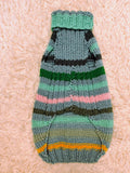 Handmade Knit Dachshund Sweater - Colorful Striped Dog Clothes
