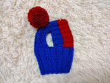 Cute Hand-Knitted Dachshund Snood and Pom-Pom Beanie Set - Cozy Dog Hat and Neck Warmer
