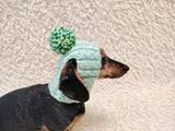 Knitted Dog Hat for Small Medium Dogs, Warm Puppy Hood, Winter Pet Balaclava, Dog Snood to Keep Ears Warm, Small Dog Winter Clothes, Cute Pet Gift