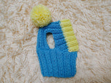 Cute Hand-Knitted Dachshund Snood and Pom-Pom Beanie Set - Cozy Dog Hat and Neck Warmer