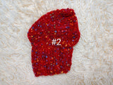 14 color Dog Hat Alpaca Tweed Striped, Knitted Set Warm Pet Clothes outfit apparel, Closed Ear Cap for Dachshunds beanie