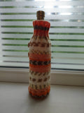 Handmade Knit Wine Bottle Cover | Cozy Fair Isle Sweater for 750ml Wine Bottle | Rustic Holiday Table Decor & Unique Wine Lover Gift