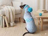 Dachshund Angel Costume Sweater and Hat,knitted dachshund clothes sweater and hat, dachshund suit sweater and hat