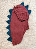 Knitted Dinosaur Dog Costume – Warm Dino Sweater with Matching Hat