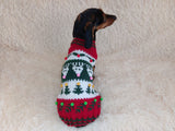 Christmas party pet outfit jumper,dog clothes christmas sweater,christmas gift for dog lovers knitted sweater.