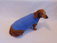 100% handmade sweater for small dog dachshundknit