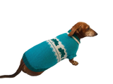 Dachshund clover clothing St. Patrick's Day, dog clover sweater dachshundknit