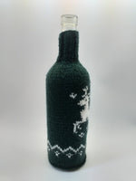 Christmas bottle cover, Christmas bottle decoration, Christmas present, New Year gift, Christmas table, Bottle decoration