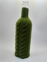 Knitted sweater for bottle of wine, wine bottle accessory
