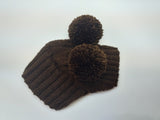 Hat for dog with two pompons, hat for dachshund with two pompons dachshundknit