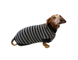 Knitted striped sweater for dachshund or small dog dachshundknit
