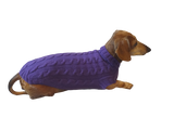 Purple knitted sweater for dogs, clothes for dachshunds, sweater for dogs, clothes for dogs, sweater for small dogs, dachshund sweater dachshundknit