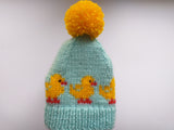 Ducks knitted hat for dogs, clothes for dogs with ducks