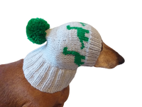 Dinosaur dog clothes pom pom hat dinosaur hat for dachshund dog